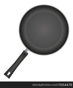 frying pan vector illustration isolated on white background
