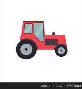 Ftat Tractor Vector Illustration EPS10. Ftat Tractor Vector Illustration