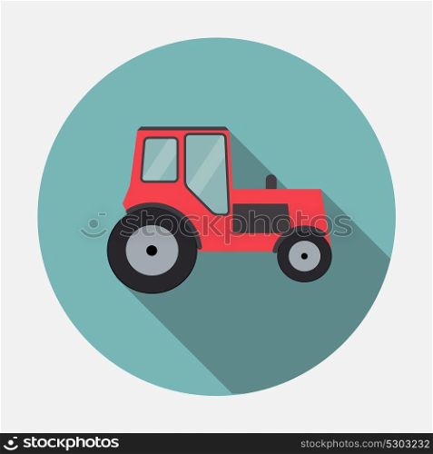 Ftat Tractor Vector Illustration EPS10. Ftat Tractor Vector Illustration