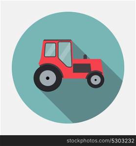 Ftat Tractor Vector Illustration EPS10. Ftat Tractor Vector Illustration