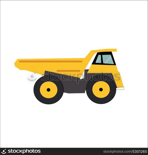 Ftat Truck Vector Illustration EPS10. Ftat Truck Vector Illustration