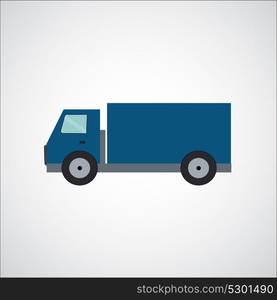 Ftat Truck Vector Illustration EPS10. Ftat Truck Vector Illustration