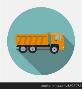 Ftat Truck Vector Illustration EPS10. Ftat Truck Vector Illustration