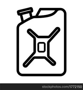 Fuel Canister Icon. Bold outline design with editable stroke width. Vector Illustration.