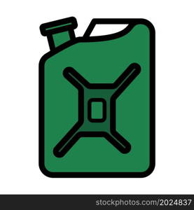 Fuel Canister Icon. Editable Bold Outline With Color Fill Design. Vector Illustration.