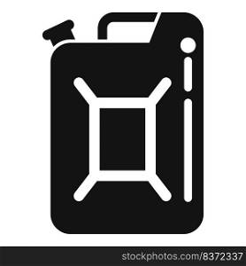 Fuel canister icon simple vector. Nature clean. Global recycle. Fuel canister icon simple vector. Nature clean