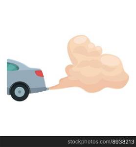 Fuel car smoke icon cartoon vector. Gas vehicle. Smog pipe. Fuel car smoke icon cartoon vector. Gas vehicle