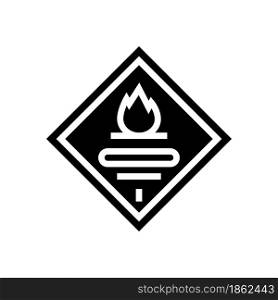 fuel carrying truck glyph icon vector. fuel carrying truck sign. isolated contour symbol black illustration. fuel carrying truck glyph icon vector illustration