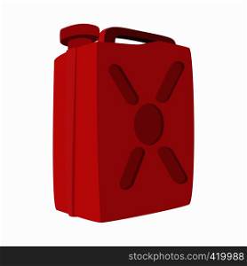 Fuel container jerrycan cartoon icon. Illustration isolated on white background. Fuel container jerrycan cartoon icon