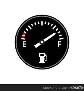 Fuel gauge flat icon isolated on white background. Fuel gauge flat icon