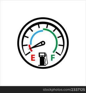 Fuel Gauge Icon Vector Art Illustration