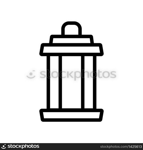 fuel lamp icon vector. fuel lamp sign. isolated contour symbol illustration. fuel lamp icon vector outline illustration