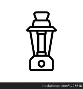 fuel oil lamp icon vector. fuel oil lamp sign. isolated contour symbol illustration. fuel oil lamp icon vector outline illustration