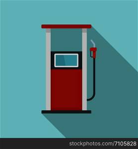 Fuel refill stand icon. Flat illustration of fuel refill stand vector icon for web design. Fuel refill stand icon, flat style
