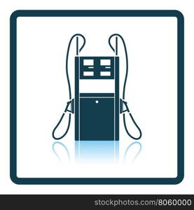 Fuel station icon. Shadow reflection design. Vector illustration.