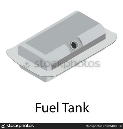 Fuel tank icon. Isometric of fuel tank vector icon for web design isolated on white background. Fuel tank icon, isometric style