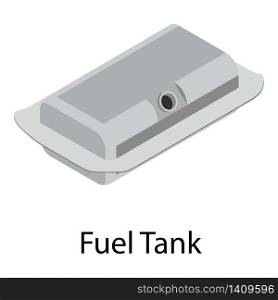Fuel tank icon. Isometric of fuel tank vector icon for web design isolated on white background. Fuel tank icon, isometric style