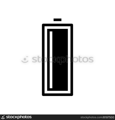 full battery power energy glyph icon vector. full battery power energy sign. isolated symbol illustration. full battery power energy glyph icon vector illustration