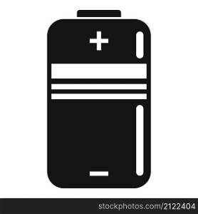 Full cell battery icon simple vector. Phone energy. Recharge power. Full cell battery icon simple vector. Phone energy
