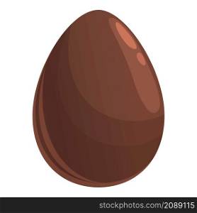 Full chocolate egg icon cartoon vector. Easter candy. Chocolate egg. Full chocolate egg icon cartoon vector. Easter candy
