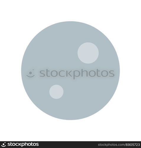 full moon, icon on isolated background