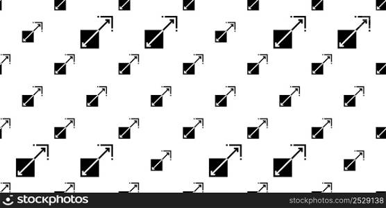 Full Screen Icon Seamless Pattern, Screen Size, Resize Display, Monitor Vector Art Illustration