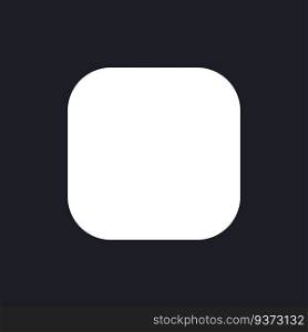 Full screen mode dark mode glyph ui icon. Size changing tool. User interface design. White silhouette symbol on black space. Solid pictogram for web, mobile. Vector isolated illustration. Full screen mode dark mode glyph ui icon