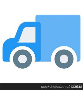 Full-sized pickup truck carrying shipment