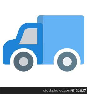 Full-sized pickup truck carrying shipment
