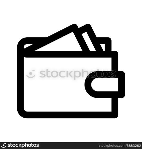full wallet, icon on isolated background