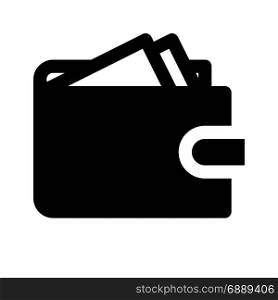 full wallet, icon on isolated background