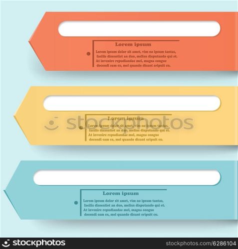 Fullcolor infographics design with stripes and &#xA;place for your text. Vector illustration