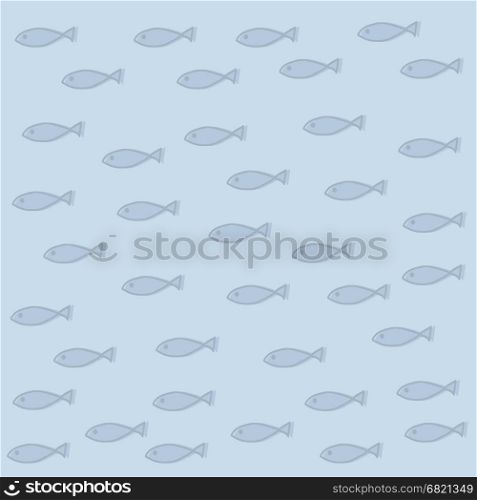 fun background texture with fish, vector format
