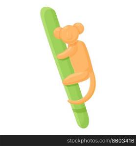 Fun balloon monkey icon cartoon vector. Animal toy. Art shape. Fun balloon monkey icon cartoon vector. Animal toy