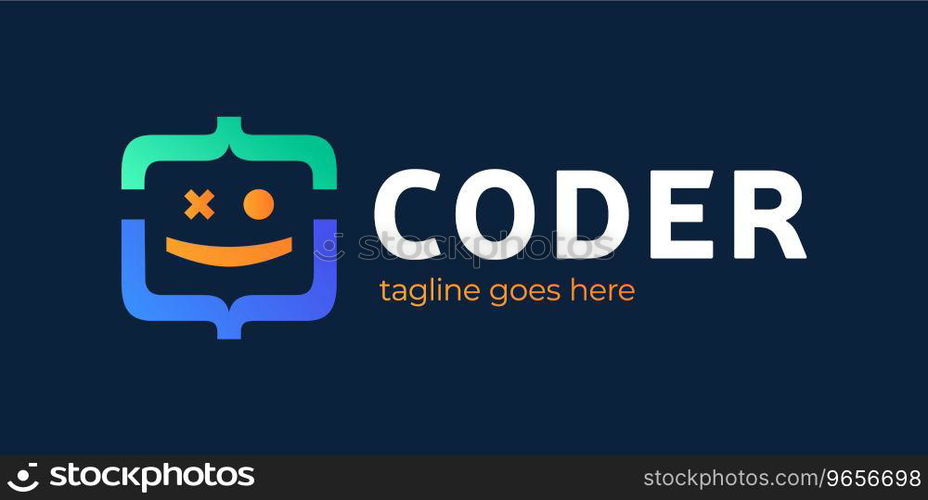 Fun coding developer icon programming Royalty Free Vector