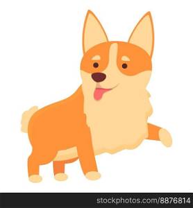 Fun corgi icon cartoon vector. Baby puppy. Animal pet. Fun corgi icon cartoon vector. Baby puppy