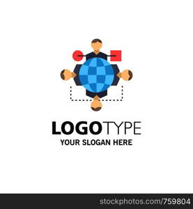 Function, instruction, logic, operation, meeting Flat Color Icon Vector