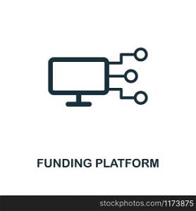 Funding Platform icon. Premium style design from crowdfunding collection. UX and UI. Pixel perfect funding platform icon. For web design, apps, software, printing usage.. Funding Platform icon. Premium style design from crowdfunding icon collection. UI and UX. Pixel perfect funding platform icon. For web design, apps, software, print usage.