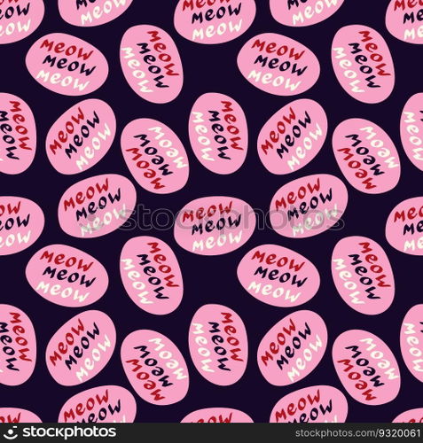 Funky"e meow pattern. Funny"e pattern."e meow pattern. Funny"e pattern