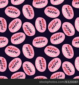 Funky"e meow pattern. Funny"e pattern."e meow pattern. Funny"e pattern