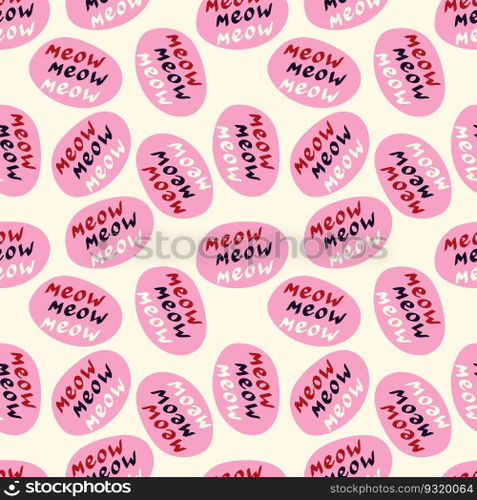 Funky"e meow pattern. Funny"e pattern."e meow pattern. Funny"e pattern