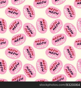 Funky"e meow pattern. Funny"e pattern."e meow pattern. Funny"e pattern