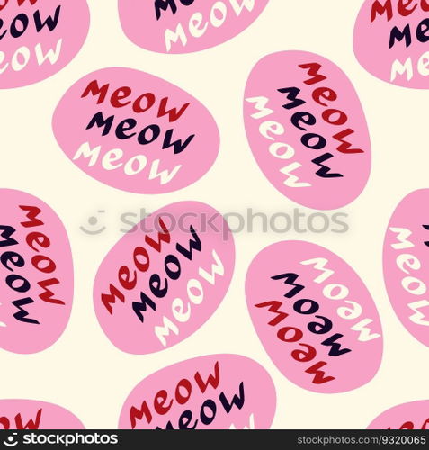 Funky"e meow pattern. Funny"e pattern."e meow pattern. Funny"e pattern