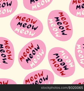 Funky"e meow pattern. Funny"e pattern."e meow pattern. Funny"e pattern