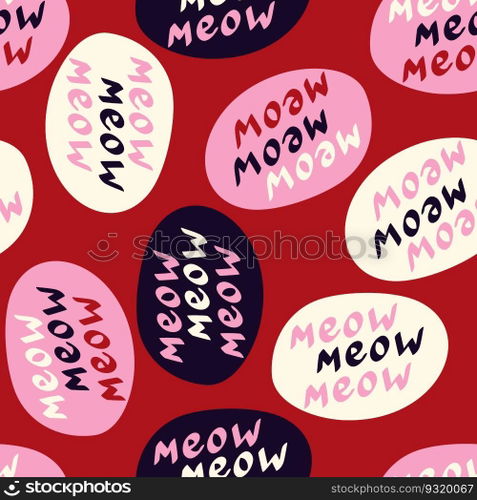 Funky"e meow pattern. Funny"e pattern."e meow pattern. Funny"e pattern