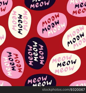 Funky"e meow pattern. Funny"e pattern."e meow pattern. Funny"e pattern