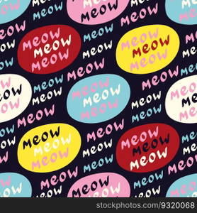 Funky"e meow pattern. Funny"e pattern."e meow pattern. Funny"e pattern