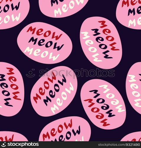 Funky"e meow pattern. Funny"e pattern."e meow pattern. Funny"e pattern