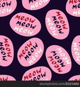 Funky"e meow pattern. Funny"e pattern."e meow pattern. Funny"e pattern