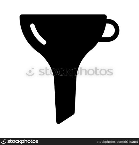 funnel, icon on isolated background